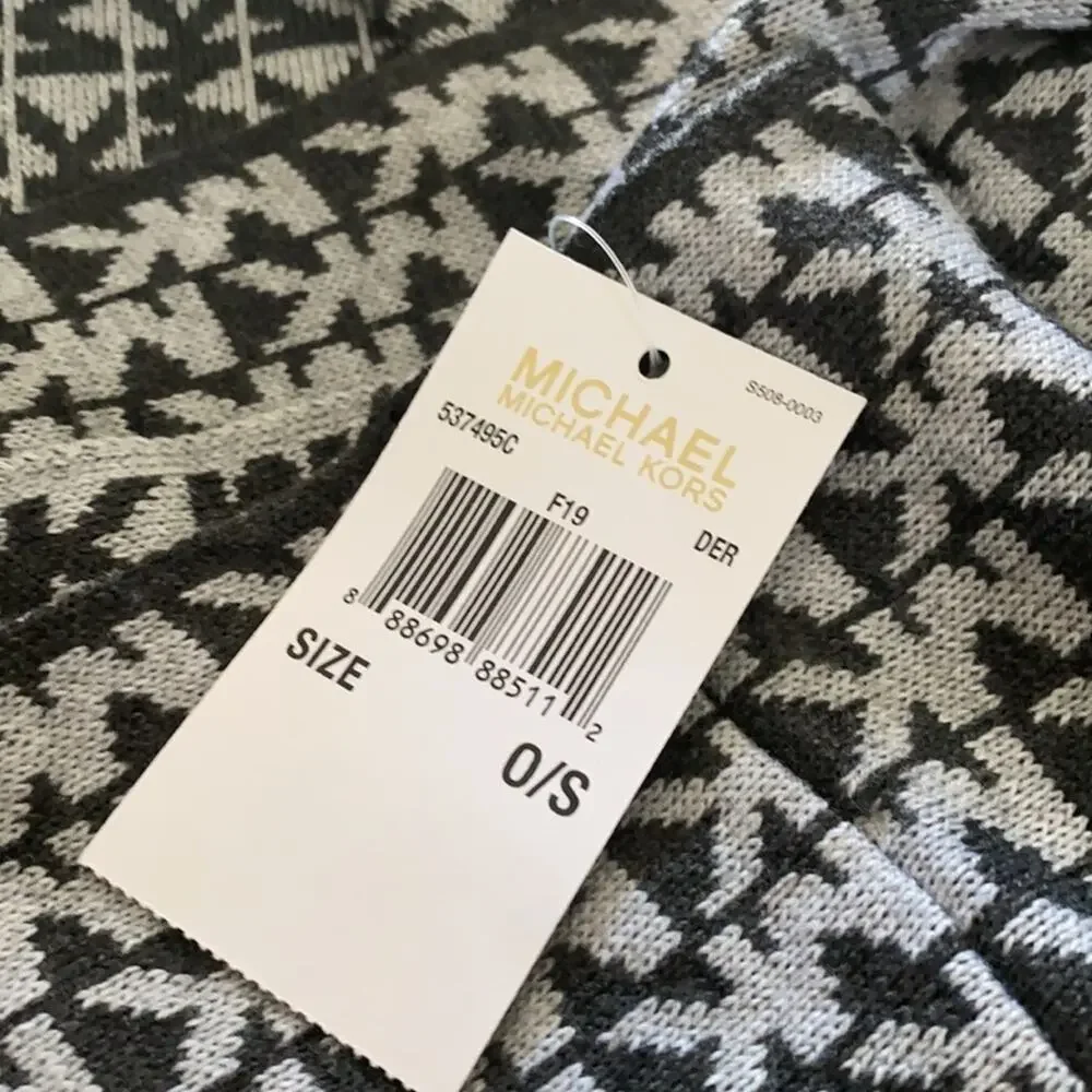 Michael Michael Kors Reversible Signature Logo Knit Infinity Scarf